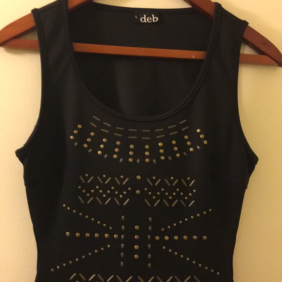 Stud back cut out dress LBD - Picture 6 of 7